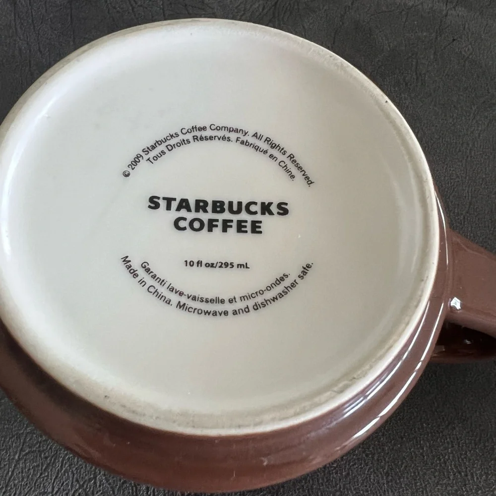 Starbucks 2009 Mug Brown with Red Berries 10 ounces - Picture 5 of 5